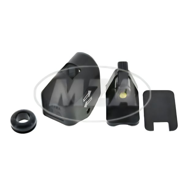 SET Blinkerschalter mit Innenteil + Plastikkappe mit Ausschnitt, inkl. Durchführungsgummi