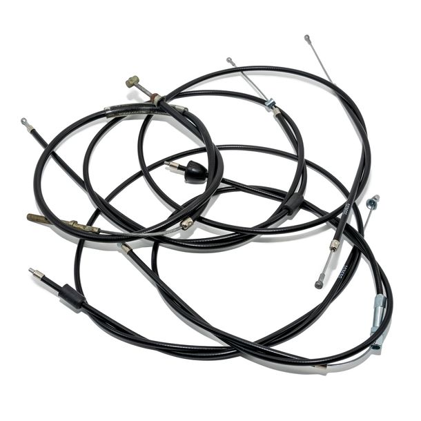 Simson Set - 5x Bowdenzüge, schwarz, für SR50, SR80 - BVF-Vergaser