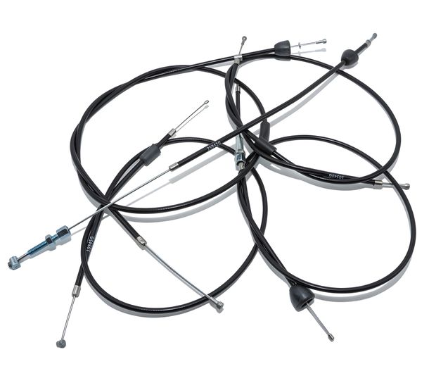 Simson Set - 5x Bowdenzüge - schwarz - SR4-2, SR4-3, SR4-4, Bremshebel hinten innenliegend