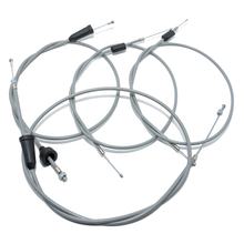 MZ Set - 4 câbles Bowden - Gris - TS250-250/1 - Bras haut pour carburateur 26N1-3