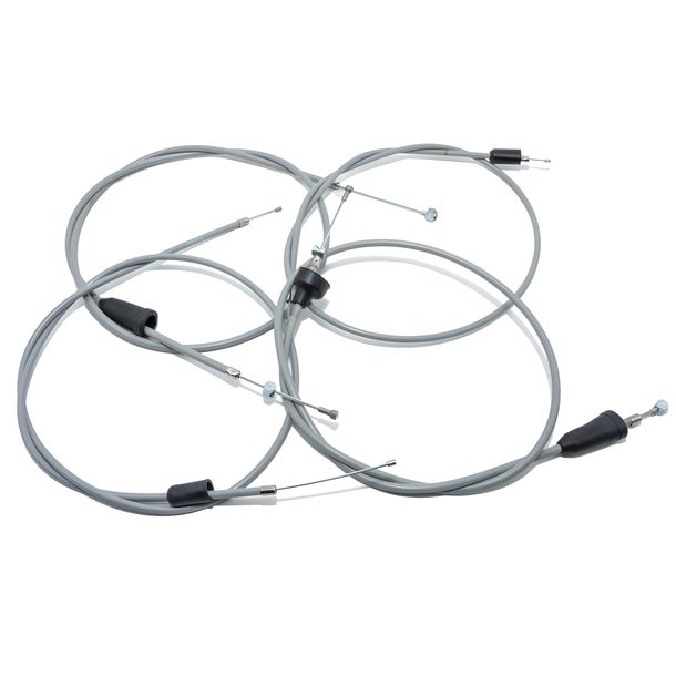 MZ ETS250 - Juego de 4 cables Bowden, color gris