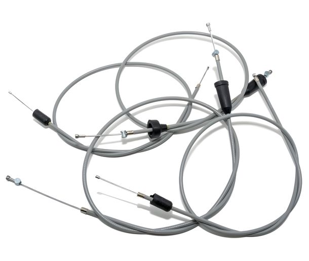 MZ Set - 4x Bowdenkabels - grijs - ETS250 - flat link