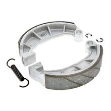 SET sport brake shoes ø124 mm with cast steel pad+brake shoe spring+locking washers