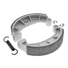 SET brake shoes ø124 mm with cast steel pad + brake shoe spring + safety discs