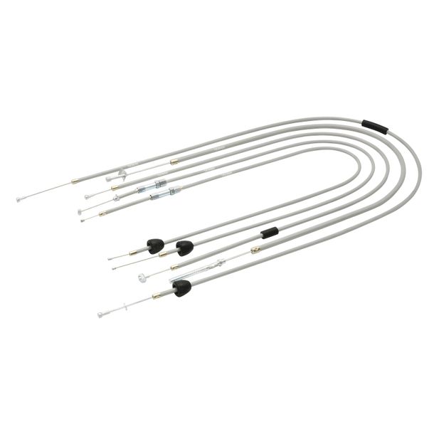 Set - 5x Bowdenkabels - grijs - KR51/1, starter Fit. -lengte 87 mm, achterremkabel - externe hendel