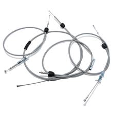 Set - 4x Bowdenkabels - grijs - KR51/1 automatisch, starter Fit. -lengte 87 mm, achterremkabel - interne hendel