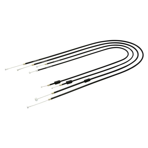 Set - 4 x Bowdenzüge - schwarz - Enduro + 100mm-Überlänge
