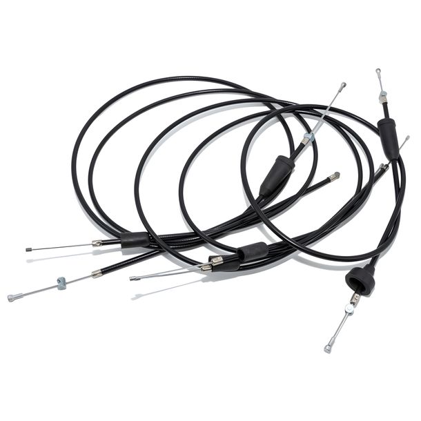 MZ Set - 5x Bowden Cables - Black - TS250, 250/1 - Flat Handlebar