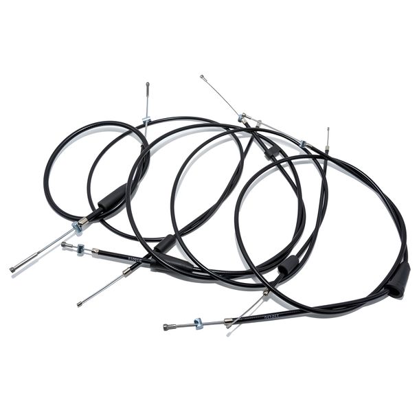 MZ Set - 5x Bowdenzüge - schwarz - TS125, 150 - Hochlenker