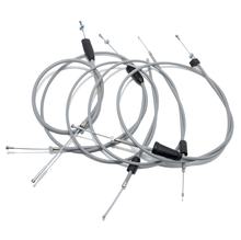 MZ Set - 5x Bowden Câbles - Gris - TS125, 150 - Guidon plat