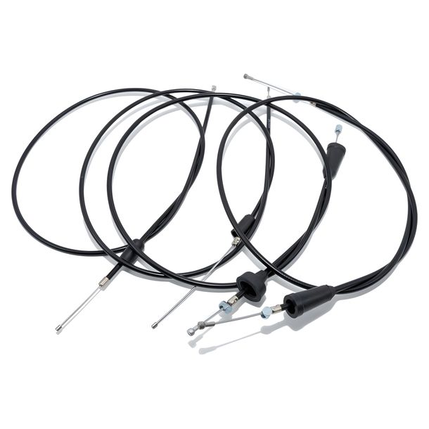 MZ Set - 4x Bowden Cables - Black - TS250, 250A, 250/1 - High Arm