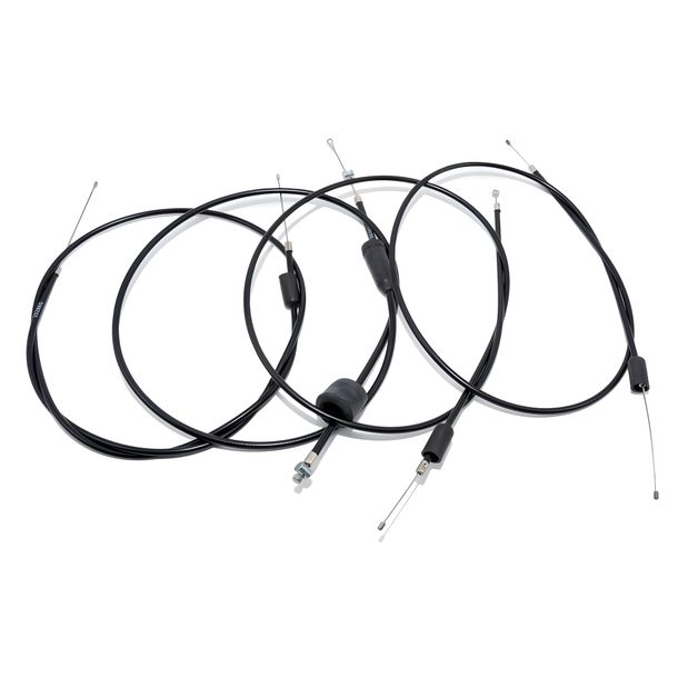 MZ Set - 4x Bowdenkabels - zwart - ETZ250, 301 - schijfrem met oliedosering