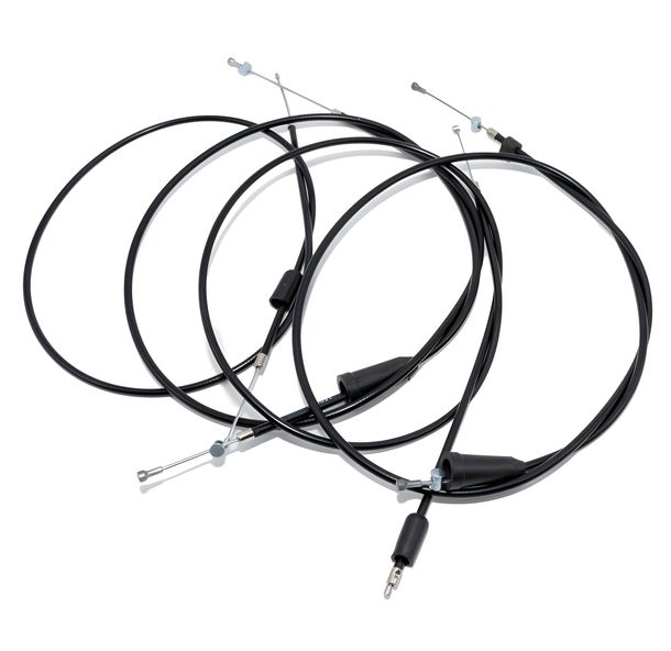 MZ Set - 4x Bowdenzüge - schwarz - ETZ125, 150 - Trommelbremse