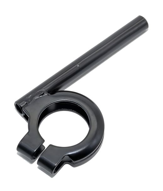 Simson Blinkleuchtenhalter, vorderer - schwarz - ø 10 mm - S50, S51, S70