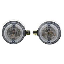 Paar Blinkleuchten, vordere - rund - 8580.23 - Lichtaustritt: Weiß - Blinkeraufnahme 10 mm