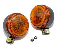 Paar Blinkleuchten, hintere - rund - 8580.23 / 1 - Lichtaustritt: Orange - Blinkeraufnahme 10 mm