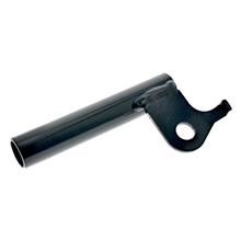 Simson Blinkleuchtenhalter, vorn rechts - schwarz beschichtet - ø15 mm, L= 72 mm - S53, S83
