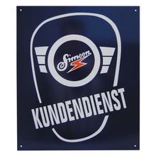 Blechschild - KUNDENDIENST - Abmessungen ca. 38cm x 34cm