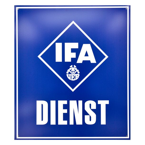 Blechschild - IFA DIENST - Abmessungen ca. 38cm x 34cm