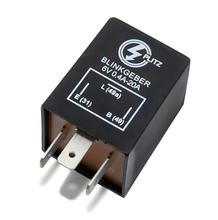 Elektronische knipperlicht 6V - PLITZ - 3-polige aansluiting (31, 49, 49a) met beugel + aardingskabel