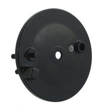 Simson Bremsschild hinten, schwarz PPB mit Loch f. Bremskontakt - KR51 / 2, S50, S51, S70