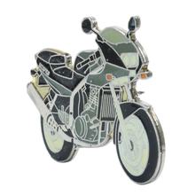 PIN Motorrad Skorpion schwarz / grau