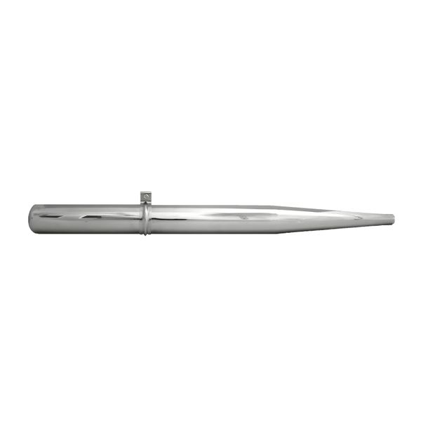 Simson exhaust silencer, chromed, incl. rear exhaust clamp - S50, S51, S70