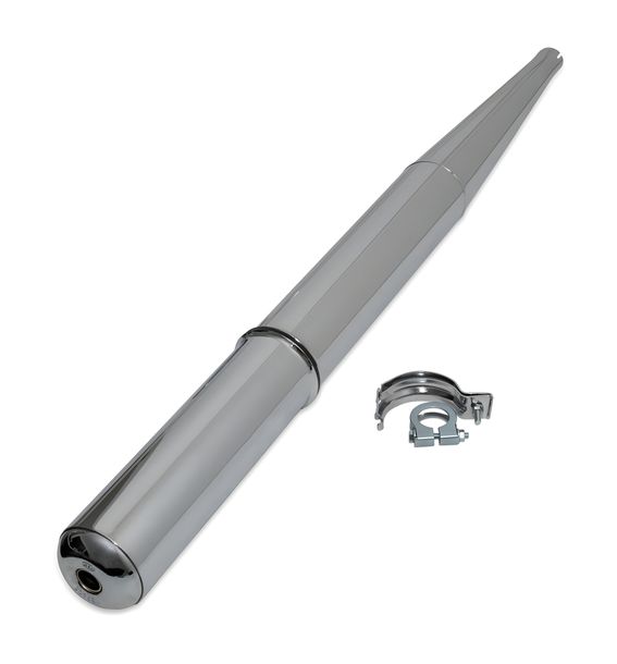 Silencieux d'échappement chromé avec colliers d'échappement pour Simson S50, S51, S70 et Schwalbe KR51/2