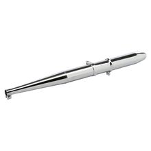 Simson Auspufftopf vollständig, verchromt, inklusive aller Schellen - Blech 1,5mm und größerer Krümmerschelle - SR4-2 Star