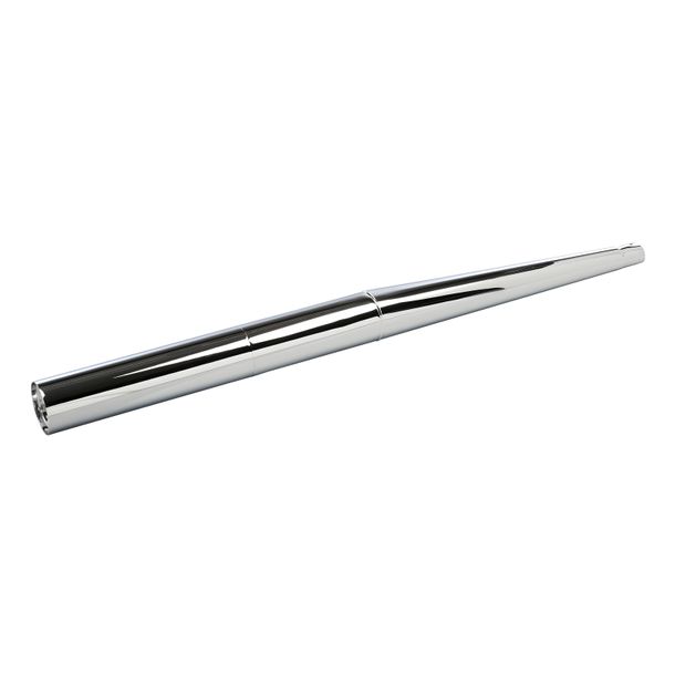 MZ Two-piece exhaust, straight shape, l=1150mm, d=40mm, chromed, rear straight - for ES250/2, Trophy, ETS