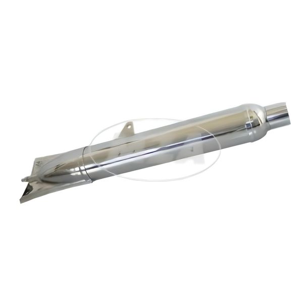 MZ dovetail - exhaust (three-piece construction) chromed - for BK350