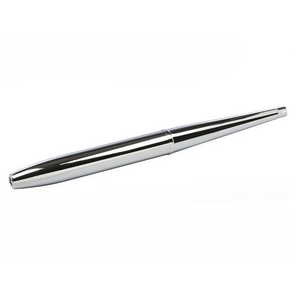 MZ scarico in due pezzi a forma di sigaro lungo, L=960mm, D=35mm, cromato - per ES150