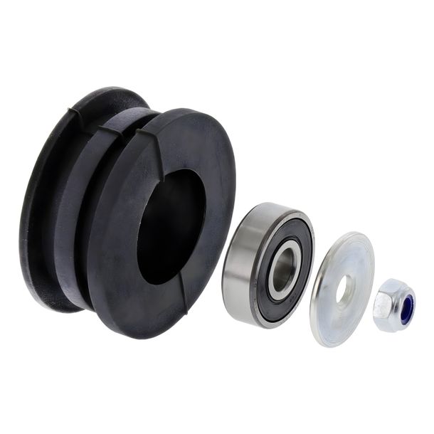 Simson SET tensioner pulley with small parts - Sperber MS50 - for swingarm MZA: 72021