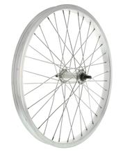 Roue à rayons 1,20 x 16 pouces, jante en alliage naturel+moyeu en aluminium - par exemple pour les remorques de cyclomoteurs