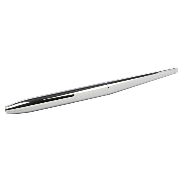 Escape MZ de dos piezas en forma de cigarro, L = 1220 mm, d = 40 mm, trasero cilíndrico, cromado - para ES250/2, Trophy, ETS