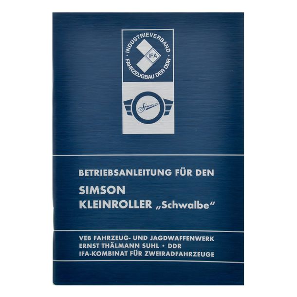 Manuale d'uso Schwalbe - edizione 1975 con 23 immagini