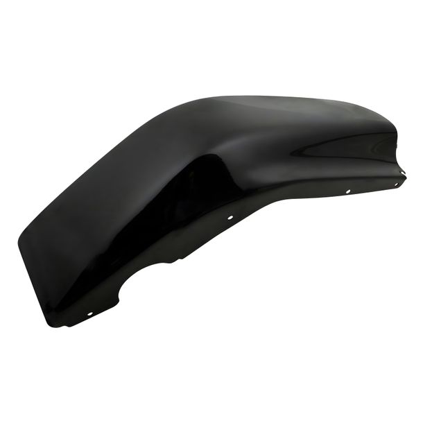 Simson Blech - Protector de pierna derecha - PPB galvanizado y negro - SR50, SR80