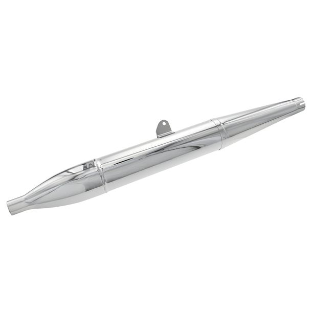 Tubo de escape cromado con forma de cigarro MZ, 3 piezas, para BK350