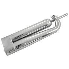 Auspuff zweiteilig, verchromt - für TR150