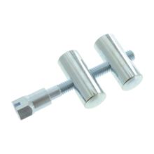 Jeu de goujons de tirage, avant+arrière avec vis, zingué - pour support de batterie, convient à AWO 425T