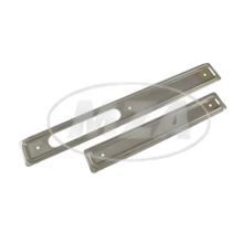Jeu de courroies de frottement - droite et gauche - acier, chrome - pour tunnel moteur KR51