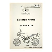 Náhradní díly Motocykl Schikra 125, Vyd. 1998
