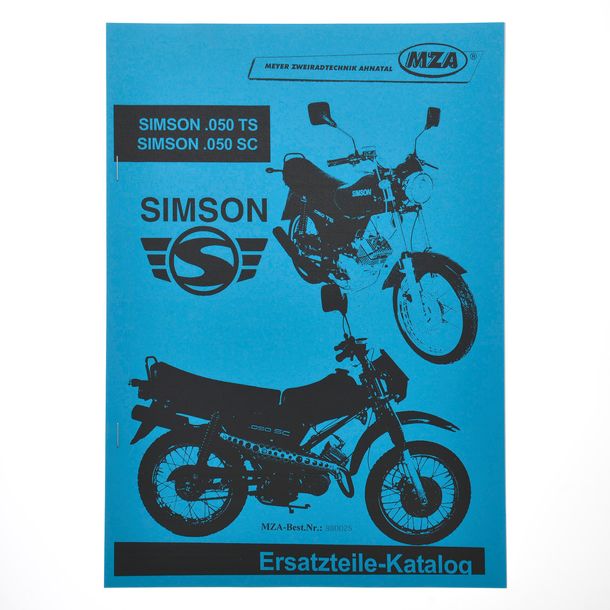 MZ Spare Parts Catalog Mokick .050 TS e .050 SC - Afterturn - Veicolo