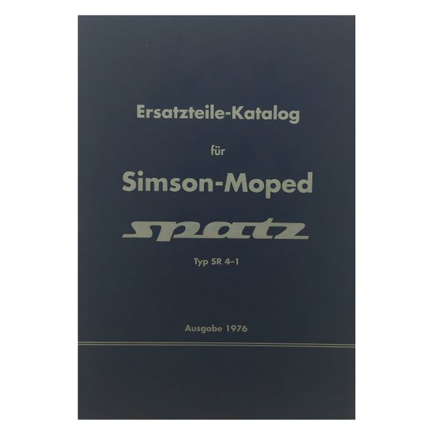 Simson spare parts catalog, list of spare parts for moped SR4-1 - edition 1976