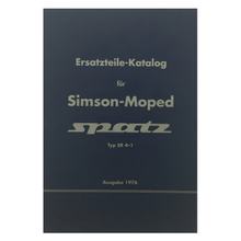 Catálogo de Peças de Reposição Simson, Lista de Peças de Reposição para Moped SR4-1 - Edição 1976