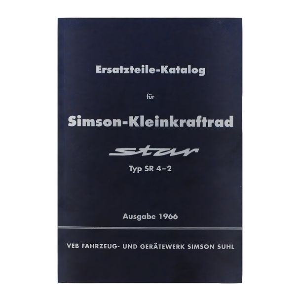 Simson spare parts catalog, spare parts list - SR4-2 - Issue: 1966