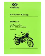 Catálogo de Peças de Reposição Simson S53-S83 - alpha, beta - Edição 1994