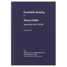Simson Katalog náhradních dílů Skútry SR50-SR80 - Vydání 1985