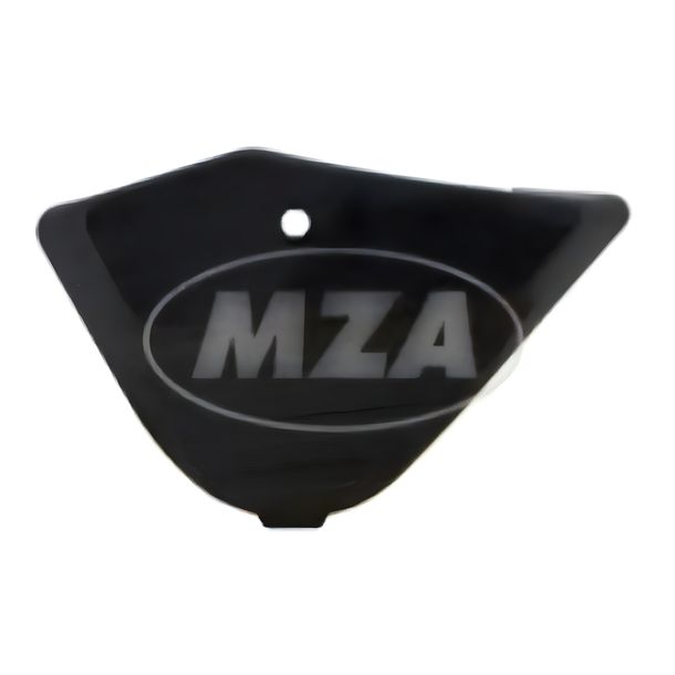 Simson side cover left - ABS black - without lock housing (housing centre part battery side) - S53, S83