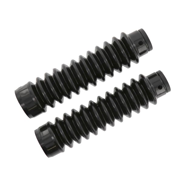 Paar Faltenbalg für Telegabel - Mokick / Roller - schwarz